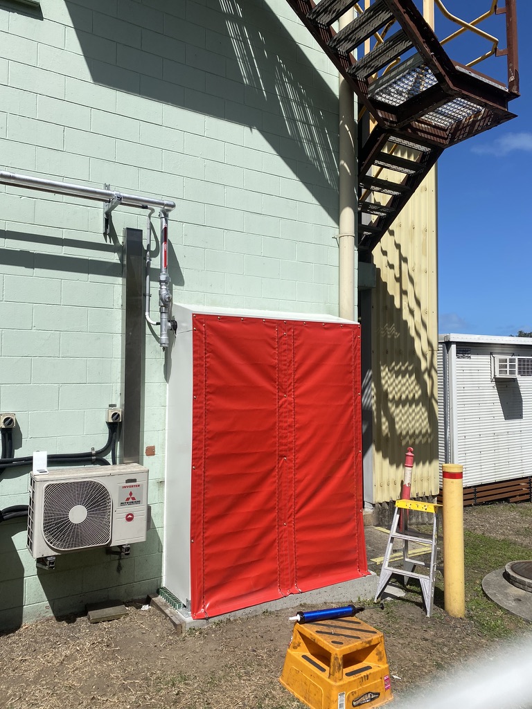 Protective enclosure for the gas installation at Dalrymple Bay Coal Terminal