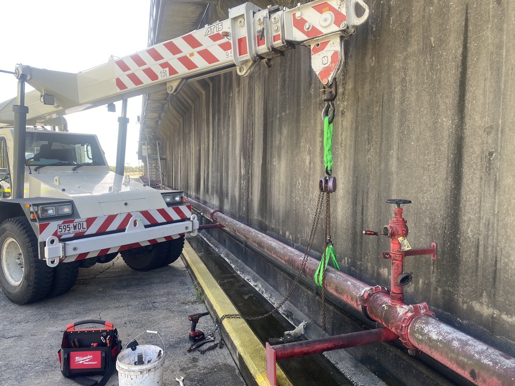 Leaking mains repair at QLS Mackay Port